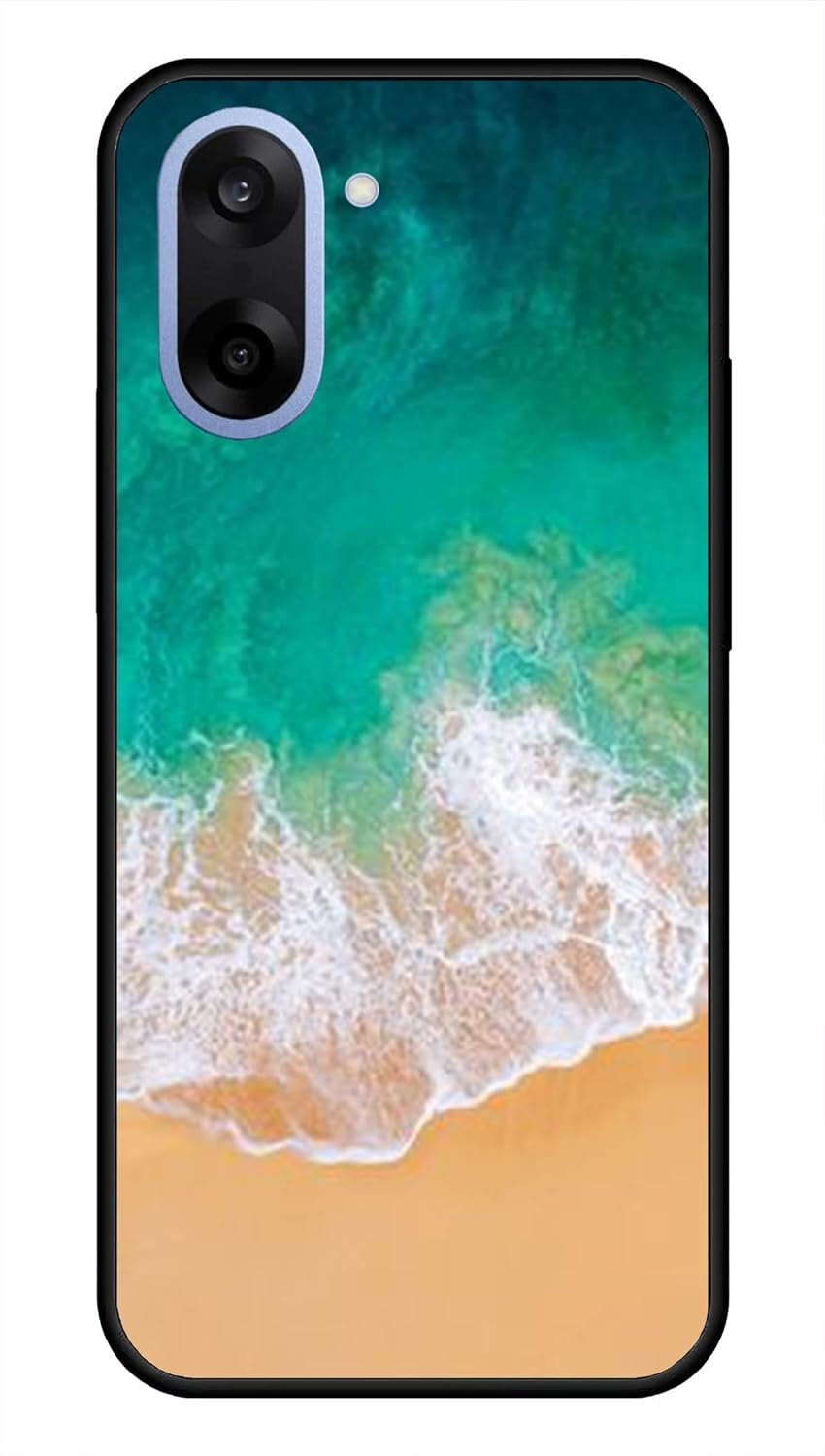 NDCOM for OnePlus Nord CE 5 Back Cover | Protective OnePlus Nord CE5 Back Cover | Shockproof OnePlus Nord CE 5G Case Cover | Ocean Beach Trending Printed Metal Case