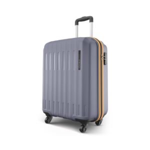 Safari Genius Alley 55cm Cabin Trolley Bag Hard Case Polypropylene, 4 Spinner Wheels, 360 Degree Wheeling Carry on Luggage, Travel Bag, Suitcase for Travel, Trolley Bags for Travel, Flintstone