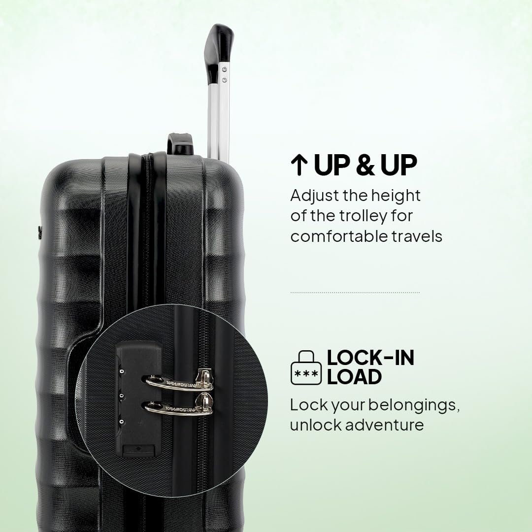 American Tourister Trolley Bag for Travel | Barcelona 55 Cms Polycarbonate Hardsided Small Cabin Luggage Bag | Suitcase for Travel | Trolley Bag for Travelling, Gunmetal, 4, Spinner - Image 3