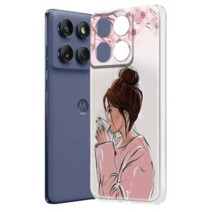 Fashionury Designer Soft Back Cover Case Compatible for Moto Edge 60 Fusion, Printed,Transparent,Flexible, Silicon for Motorola Edge 60 Fusion -D0052