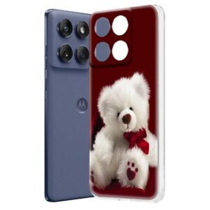 Fashionury Designer Soft Back Cover Case Compatible for Moto Edge 60 Fusion, Printed,Transparent,Flexible, Silicon for Motorola Edge 60 Fusion -D0011