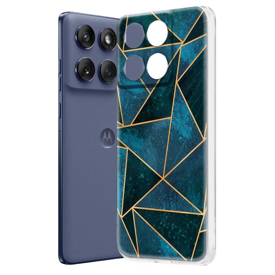 Fashionury Designer Soft Back Cover Case Compatible for Moto Edge 60 Fusion, Printed,Transparent,Flexible, Silicon for Motorola Edge 60 Fusion -D3010