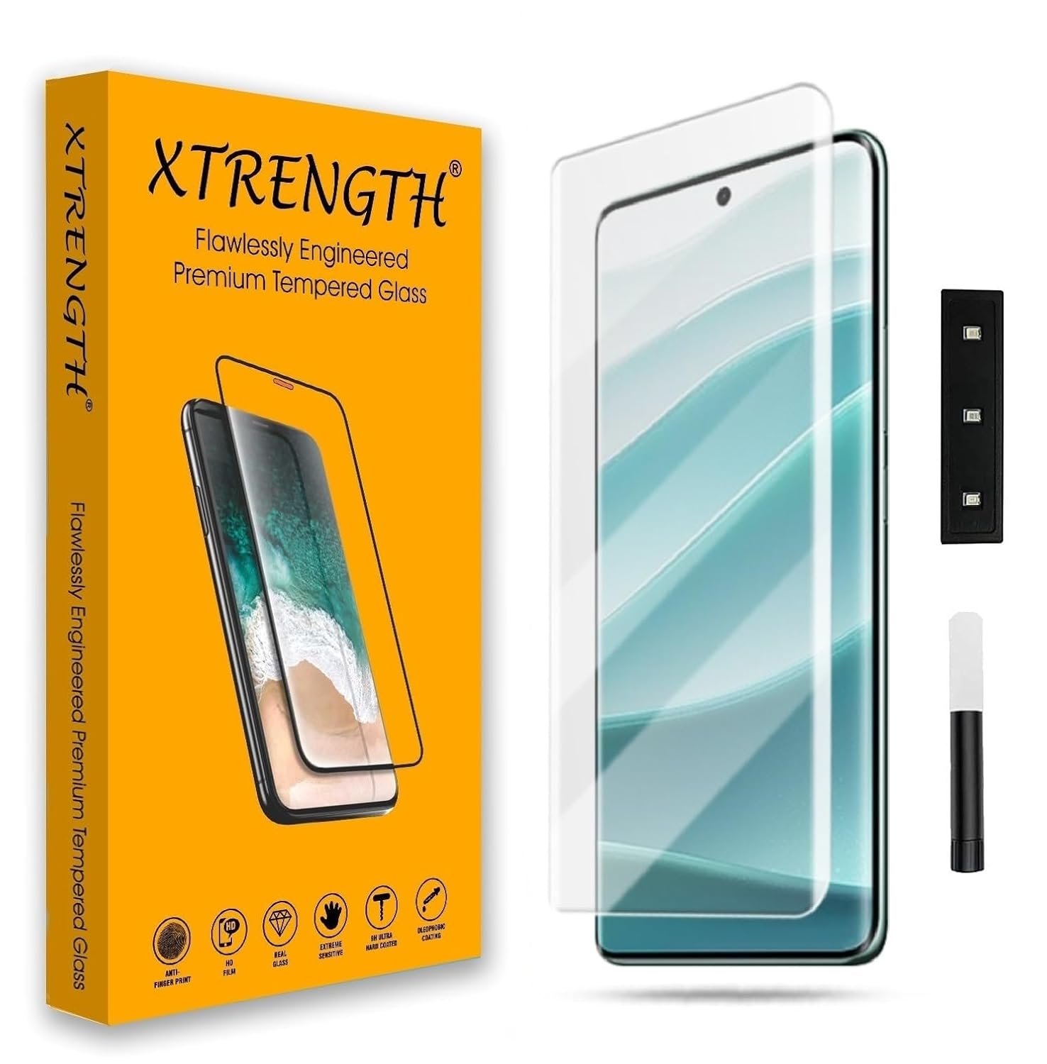 Advanced HD+ Curved UV Gorilla Tempered Glass Screen Protector Designed for Motorola Edge 60 Fusion 5G - Edge to Edge Full Screen Coverage with Easy Installation Kit (Anti-Scratch)