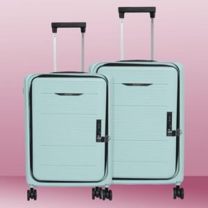 Urbane Home Luggage Bag | Trolley Bags for Travel | Collapsible Luggage Bag | Travelling Bag | Trolley Bags for Suitcase | Lightweight Luggage Bag | 20M-24M Inch | Light Mint