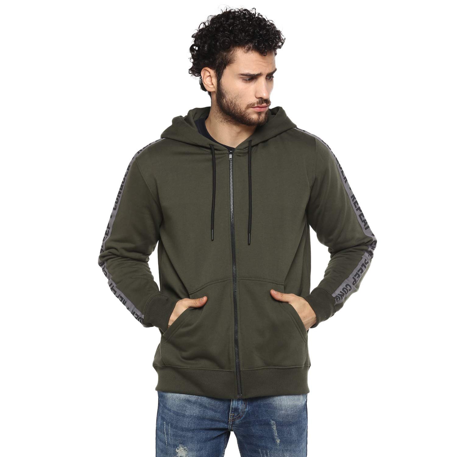 Alan Jones Clothing Men's Taped Cotton Hooded Sweatshirt - Image 2
