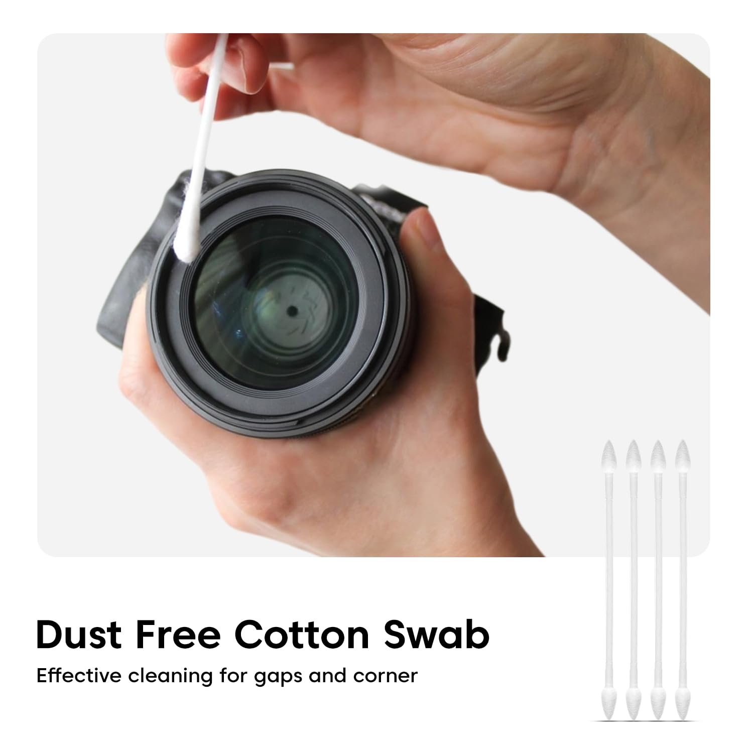 Sounce Professional 8-in-1 Cleaning Kit for Laptop, Tablet, Smartphone, Camera, Earbuds – Includes 100ml Cleaning Solution, Air Blower, Cotton Swabs, Suede Plush, Microfiber Cloth - Image 7