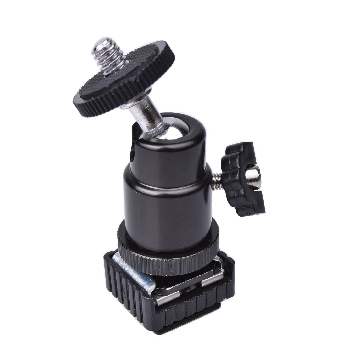 SHOPEE Branded Camera Tripod LED Light Flash Bracket Camera Holder Mount 1/4 Hot Shoe Adapter Cradle Ball Head ( with Cold Shoe) - Image 4