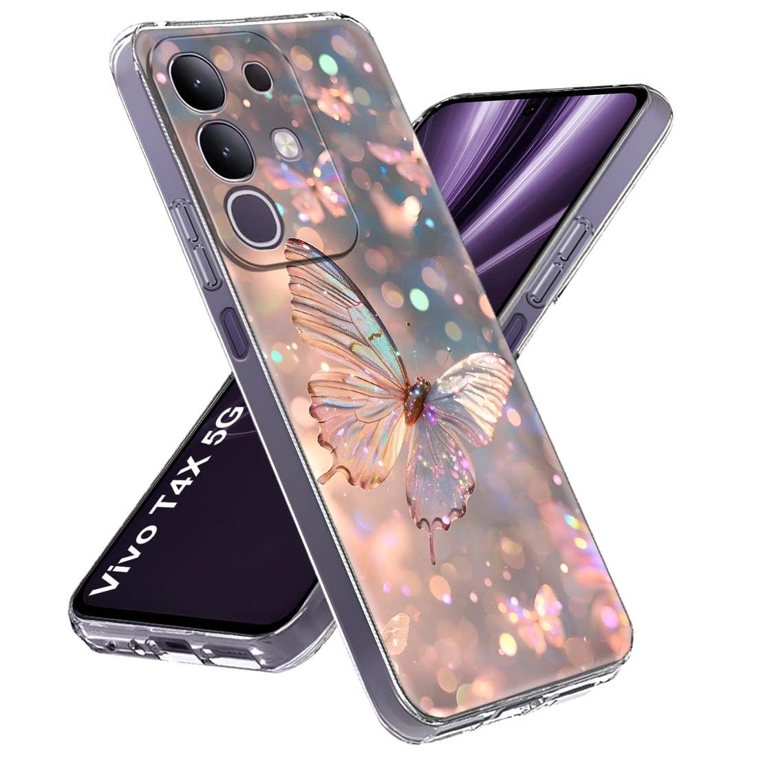 Fashionury Back Cover Case Designer Flexible Soft Back Case Cover for Vivo T4x 5G -D3164 - Image 2