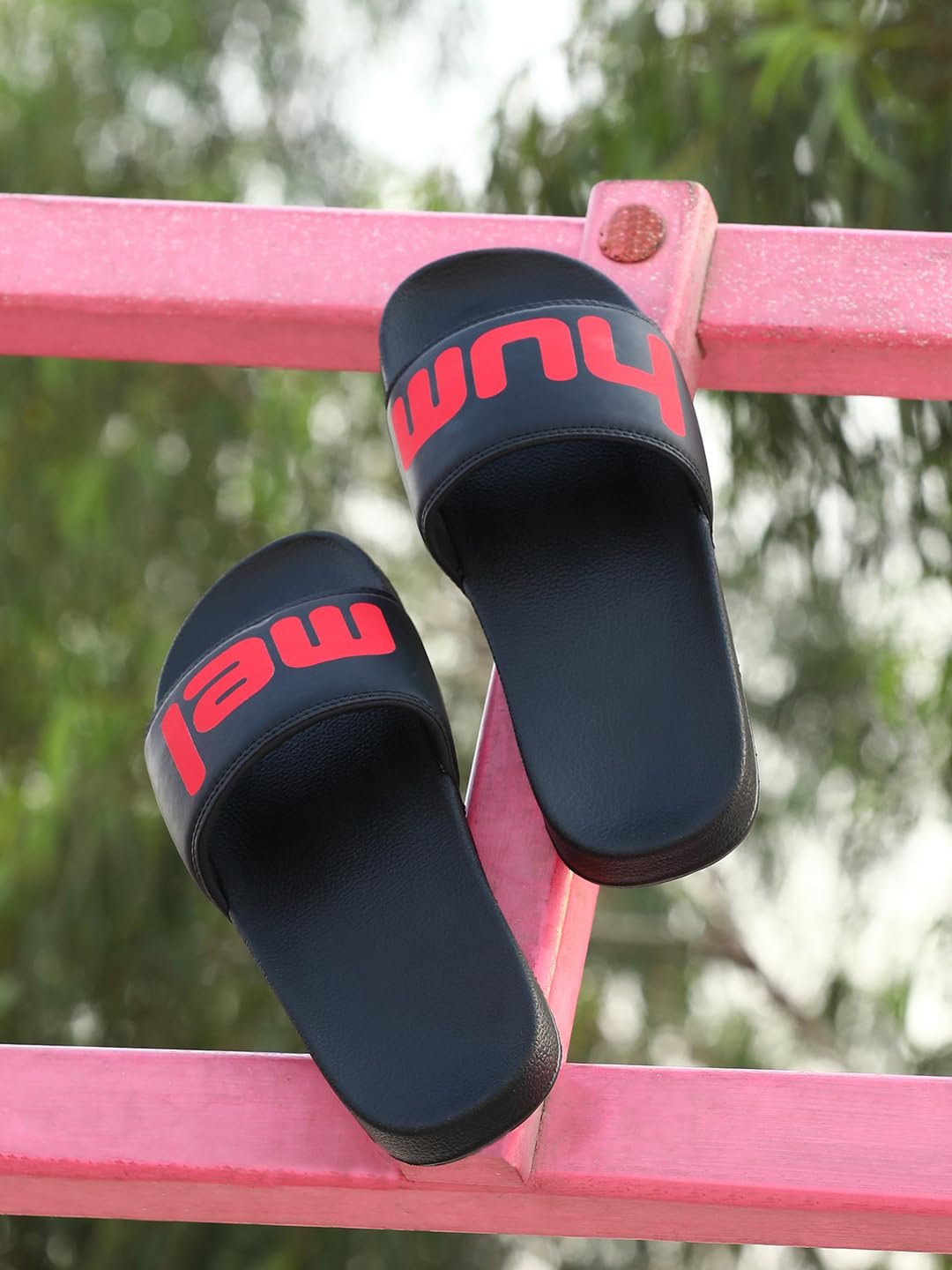 hummel CHUNK MEN SLIDERS Comfortable Cushioned Sole Arch Support Durable Lightweight Flexible Trendy Style Flip flops and Slippers Slides for Men Daily use Chappal - Image 4