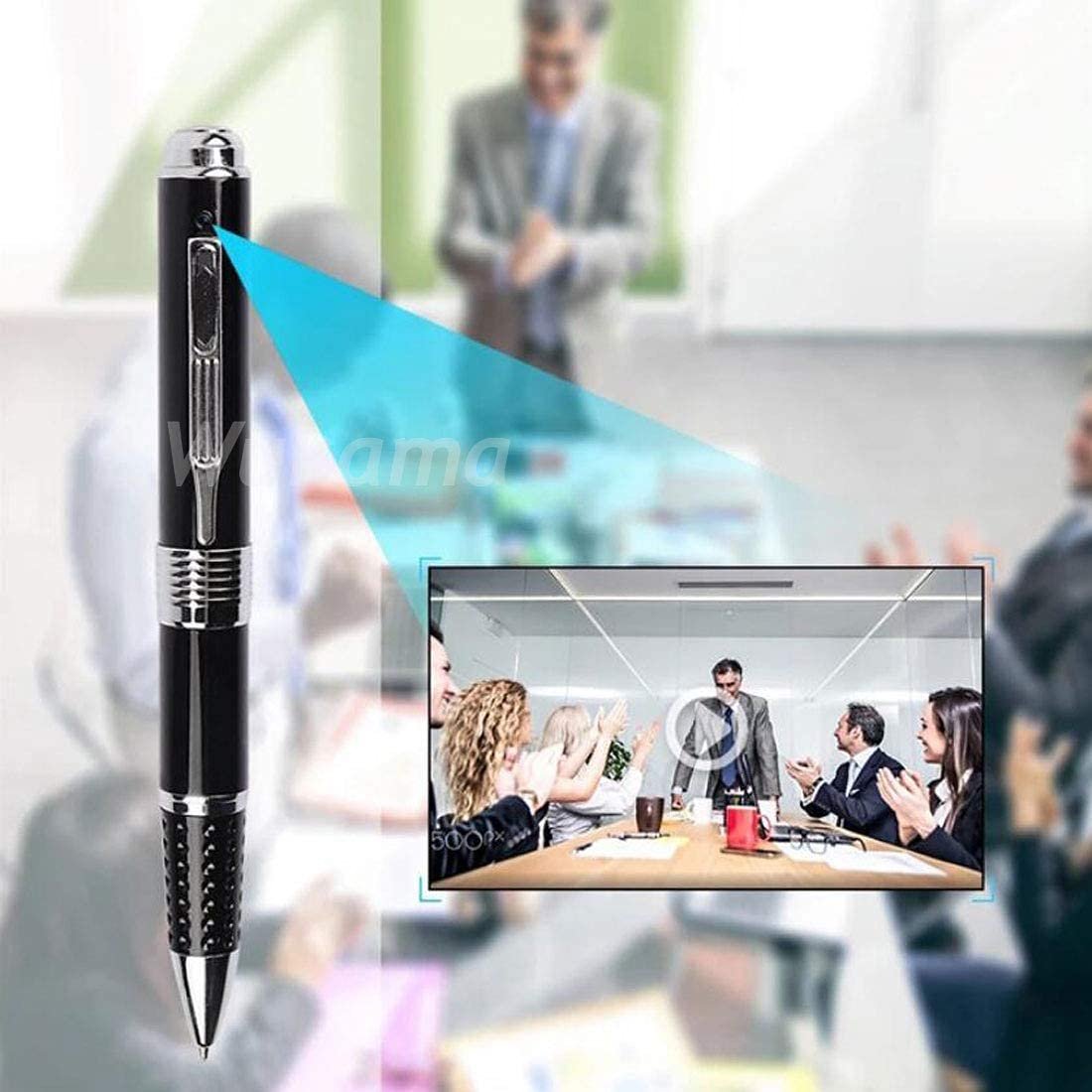 TECHNOVIEW 4k Full Hd Pen 1920pX1080p Camera Video and Audio Sound Recorder with Free 16GB Memory Card Portable Spy Pen Hd Recorder - Silver & Black Hidden Device - Image 4