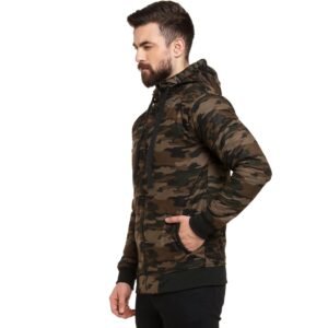 Campus Sutra Mens Cotton Blend Standard Length Jacket