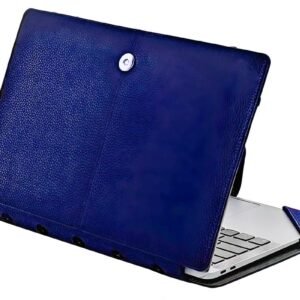 Flausen Genuine PU Leather Laptop Case for Lenovo Yoga 7 14-Inch Full Hd IPS 2-in-1 Touchscreen 82Bh004Hin, Brown(Flc-3901)