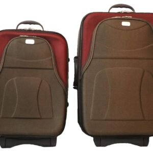 Vidhi Sydney Premium Brown Suitcase Combo Pack of 2 (One 20″ Cabin Luggage & one 24″ Check-in Luggage) Trolley Bag