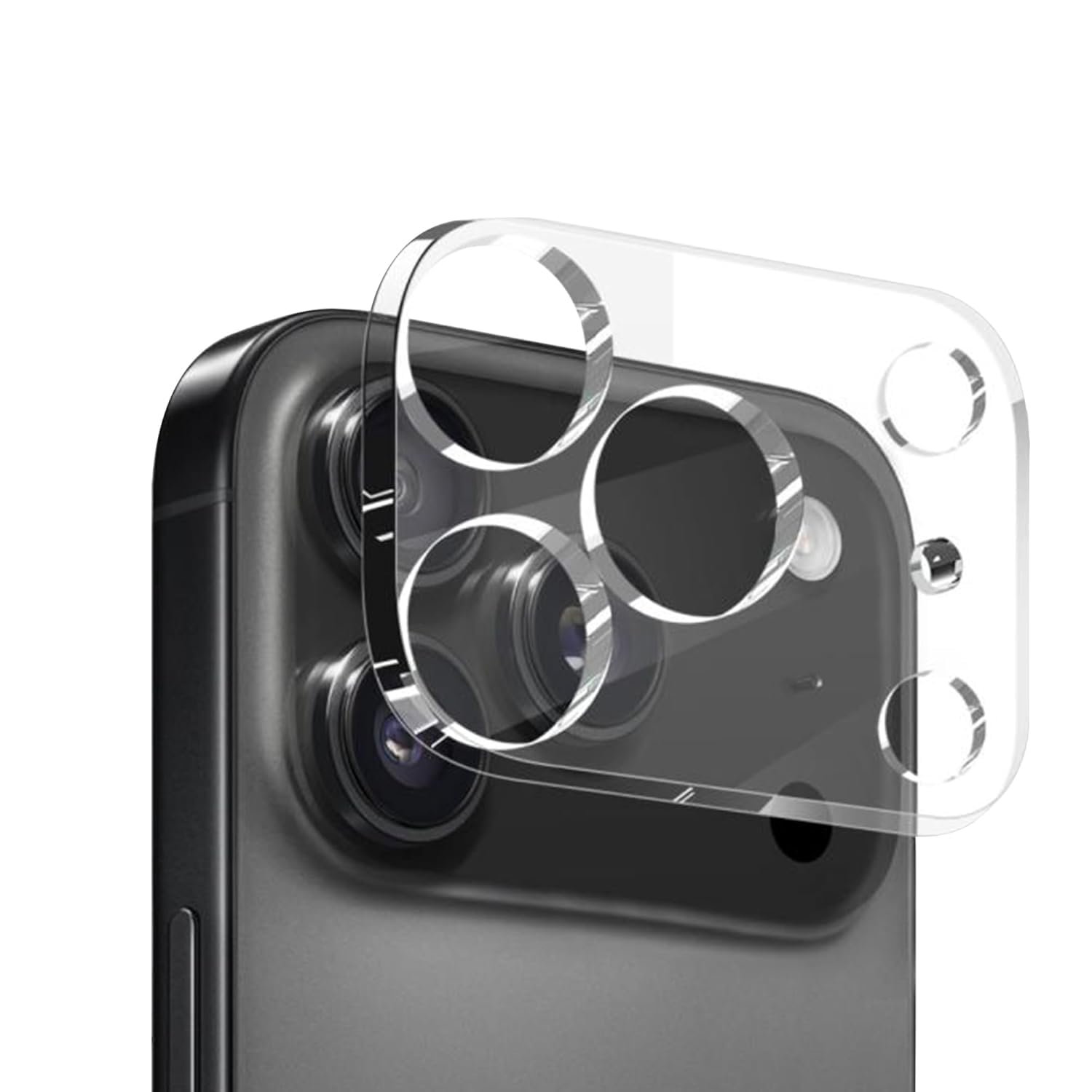 amazon basics Camera Lens Protector for iPhone 17 Pro (9H Hardness.Scratch Resistance) with Free Installation Kit Clear - Image 2