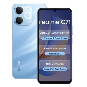 realme C71 4G Smartphone 6GB+128GB Sea Blue, 6.745 inch Screen, 90Hz Eye Comfort Display, 6300mAh Battery, 37MP Cameras, Unisoc T7250 Chip, IP54