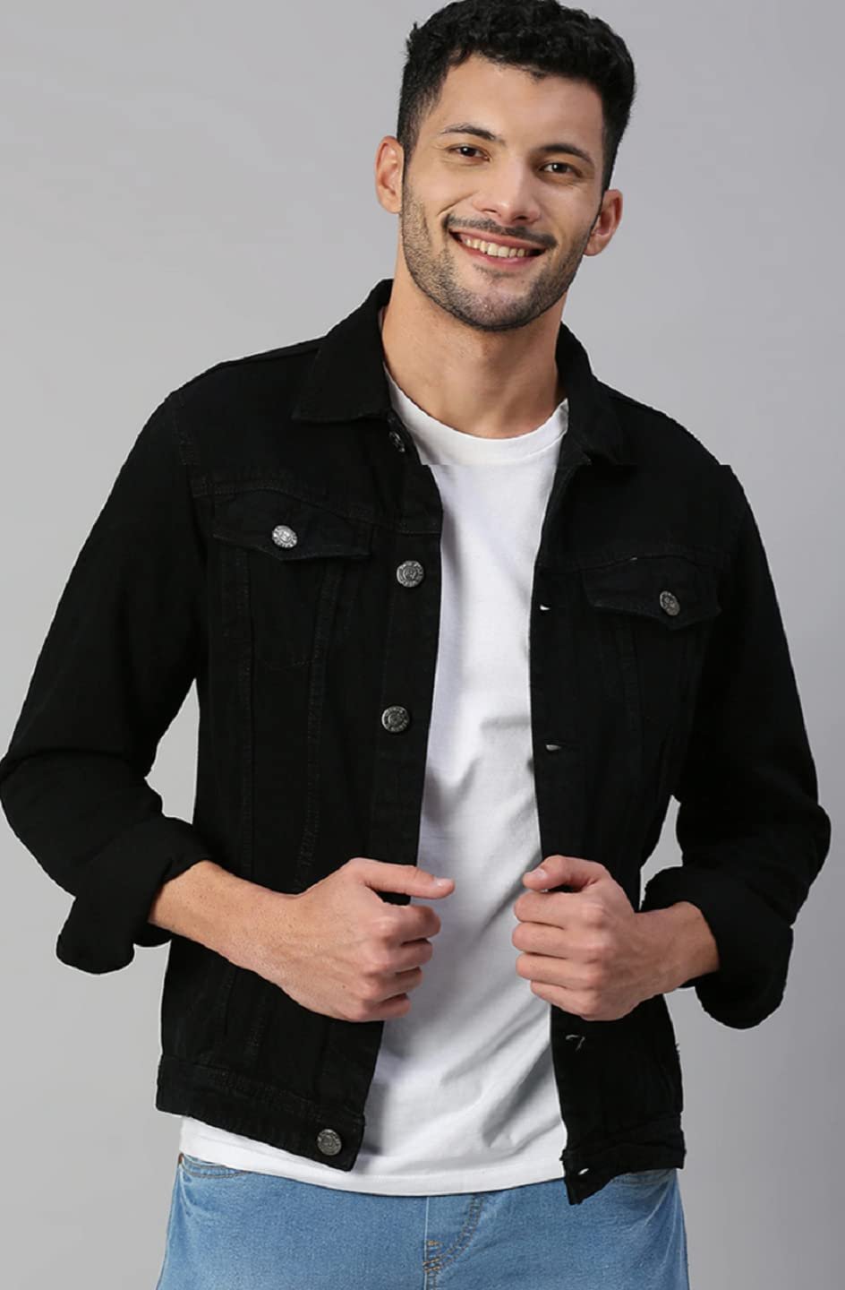 HIGH STAR Men's Denim Standard Jacket - Image 5