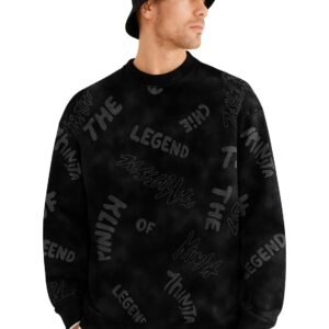 Jump Cuts || Mens || AOP Printed || Round Neck || Full Sleeve || Cotton Fleece Jacket