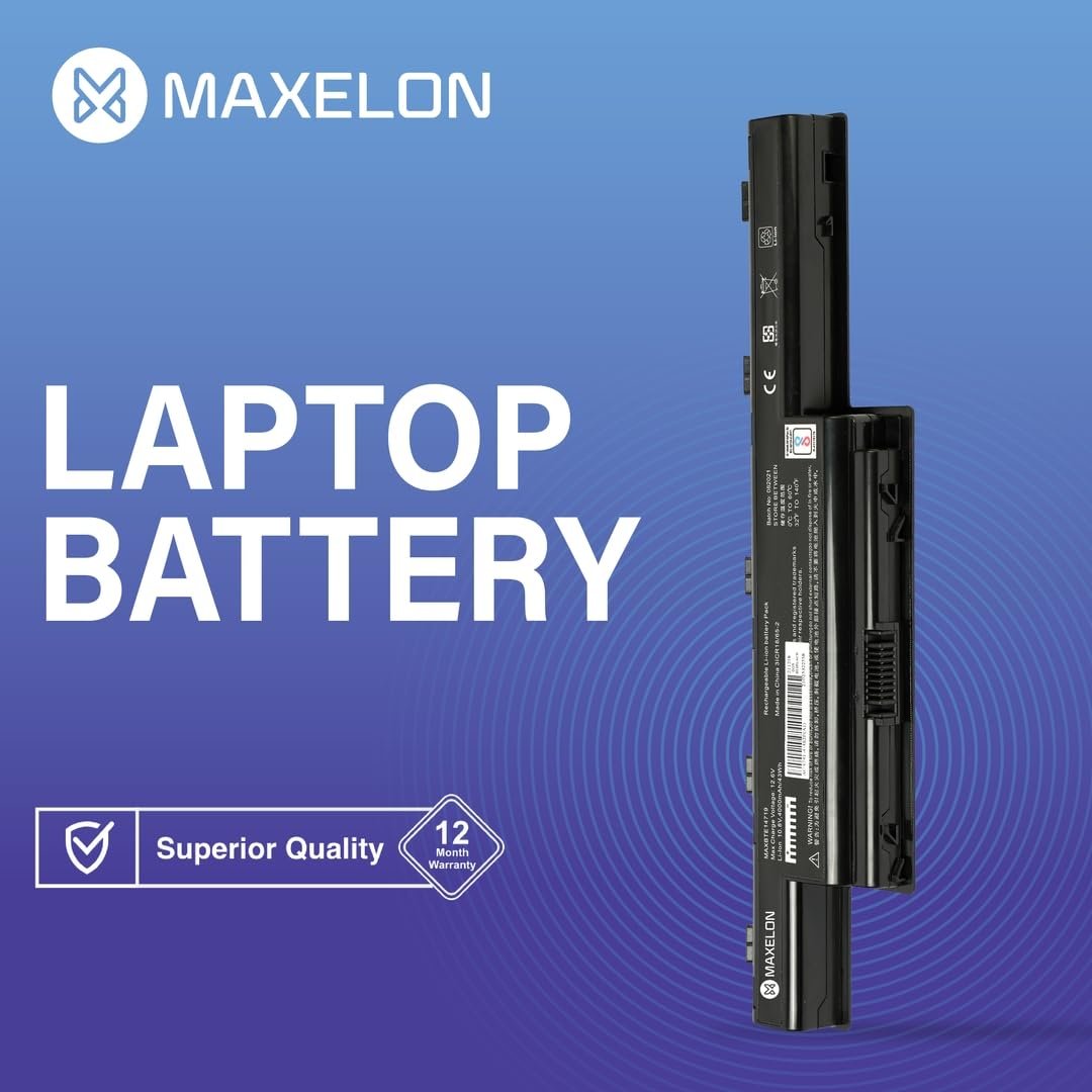 Maxelon BIS Certified Rechargeable Compatible Laptop Battery for Acer Aspire 4739 4739Z 4741 4741G 4741Z Battery- (Black) - Image 5