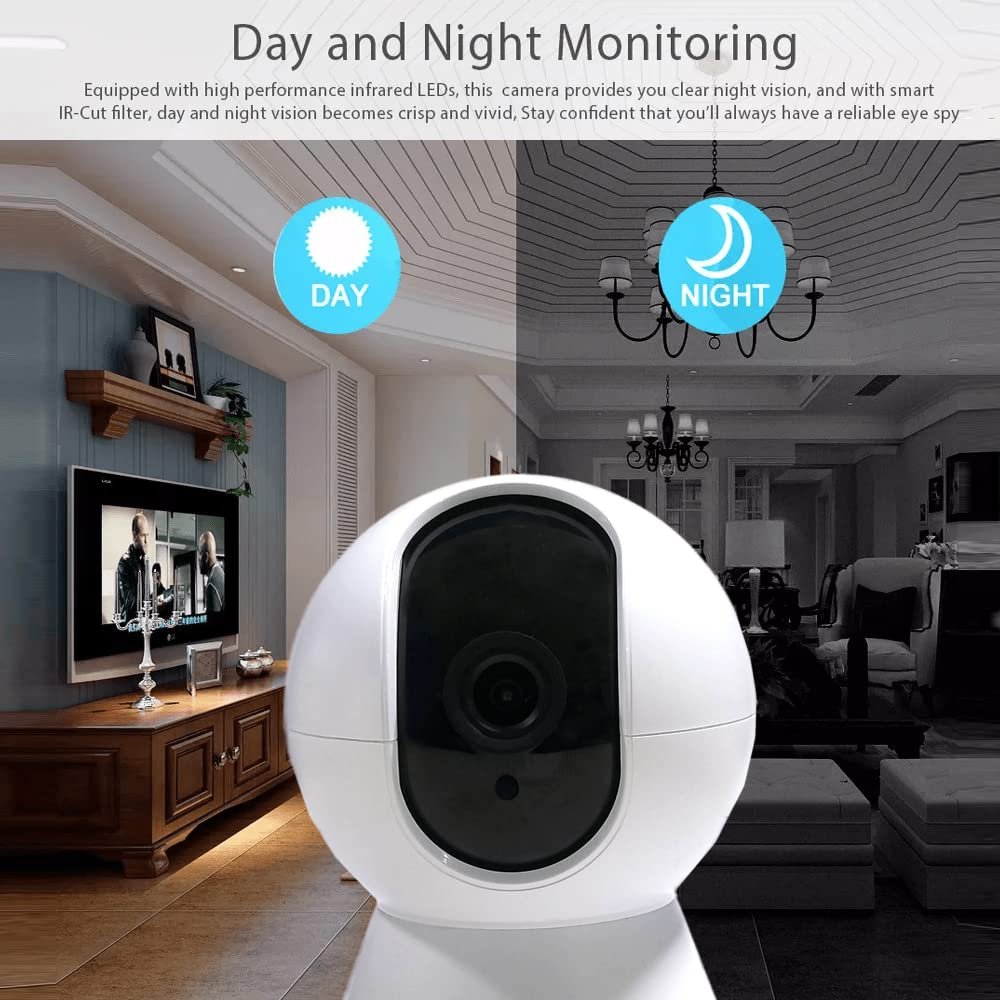 C300 PTZ 2MP Full HD Smart Wi-Fi CCTV Home Security Camera | 355° with Pan Tilt | View & Talk | Motion Alert | Night Vision | SD Card (Upto 128 GB), Two Way Talk - Image 4