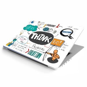 Laptop Skin Stickers HD Quality Sticker for Laptops Upto 15.6" Compatible with Apple/Dell/HP/Lenovo/Acer/Asus/Sony (Dustproof|Waterproof|Scratchproof|Reusable)-Think DO ANM1