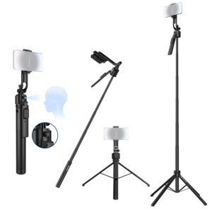 Kodak ST22A 65-inch Selfie Stick Tripod Stand with Portable AI Face 360° Tracking with Wireless Remote Control, for DSLR, Smartphone & Action Camera for Vlogging Travel Photography