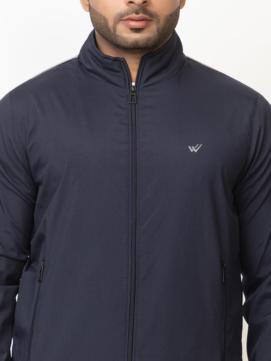 Winter Wear Casual Wear Polyester Full Sleeve Zipper Stylish Solid Men Windchater jacket - Image 5