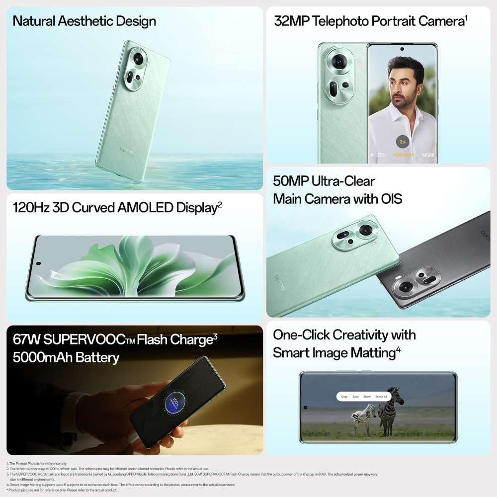 Oppo Reno 11 5G (Wave Green,128 GB) (8 GB RAM) - Image 6