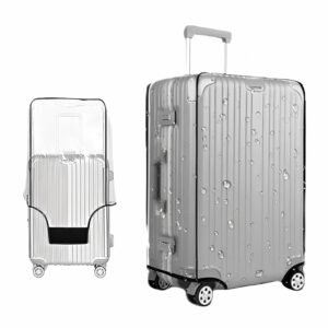 PVC Transparent Waterproof Dustproof Suitcase Cover Luggage Trolley Bag Covers Pack of 1, 28 Inch Large (68 x 46 x 33 cm) Measure Suitcase Height Excluding Wheels