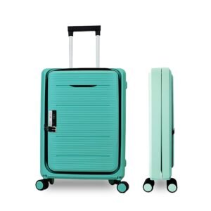 Heart Home Luggage Bag | Trolley Bags for Travel | Collapsible Luggage Bag | Travelling Bag | Trolley Bags for Suitcase | Lightweight Luggage Bag | 24 Inch | Light Mint