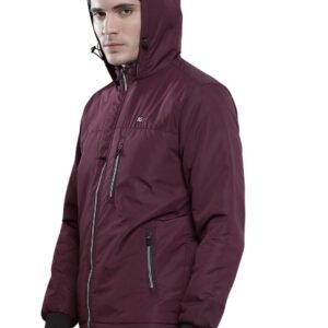 The Indian Garage Co Men Slim Fit Solid Bomber Jackets