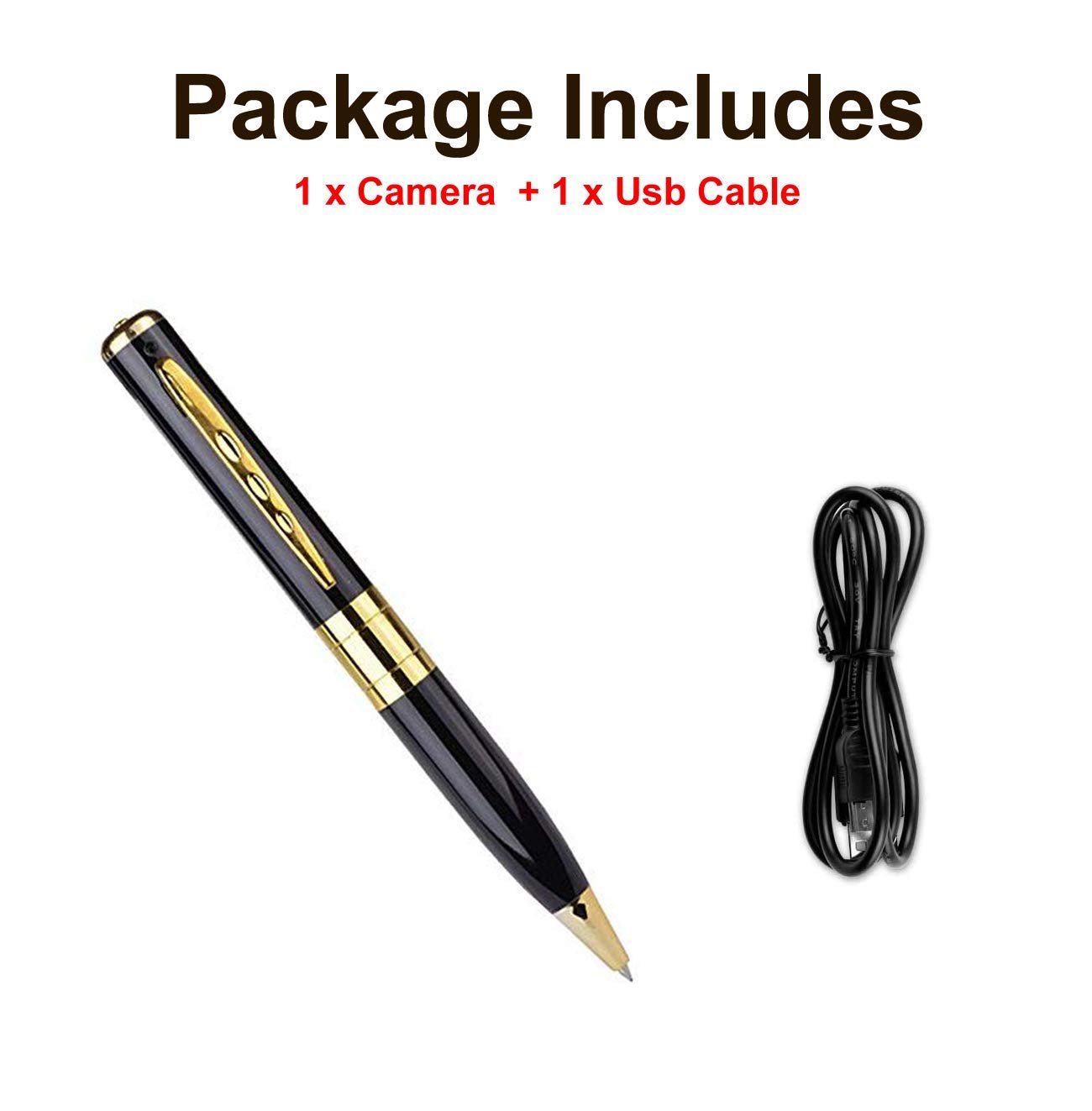 TECHNOVIEW Spy Pen Camera 720p Video Audio Recording Indoor Outdoor Spy Pen Camera - Black - Image 4