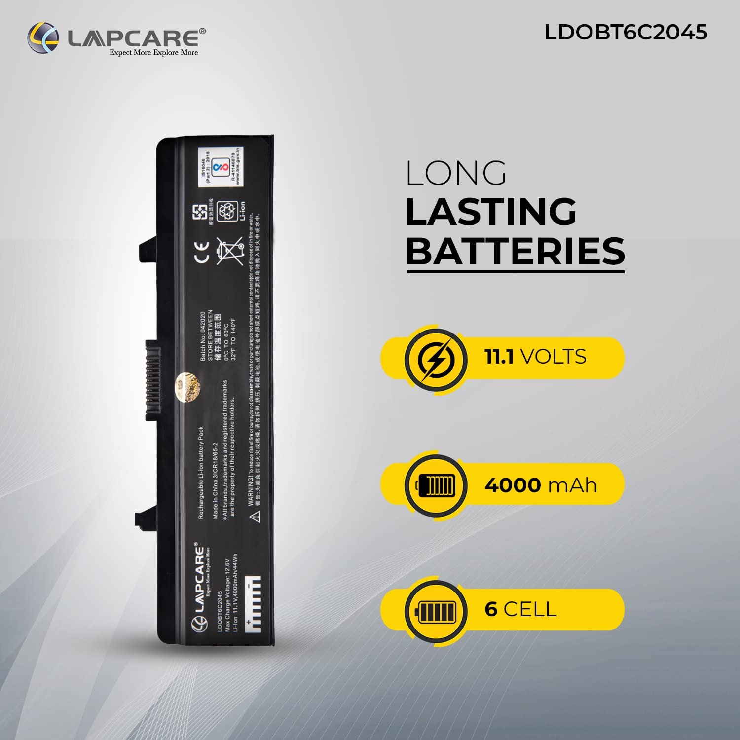 Lapcare Laptop Battery for Dell Inspiron 1526 1525 1545 1546 1750 1440 Pp29l Pp41l Fits Gw240 Rn873 M911g M911 X284g K450n Replacement - Image 3