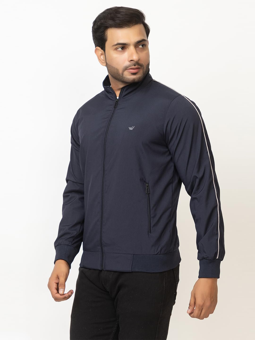 Winter Wear Casual Wear Polyester Full Sleeve Zipper Stylish Solid Men Windchater jacket - Image 3