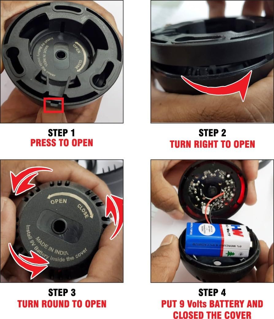 MX Dummy Fake Simulated Infrared IR LED Sensor Dome Wireless Security Camera with Red Light Realistic Looking CCTV Surveillance Security Camera - Pack of 1 - Image 3