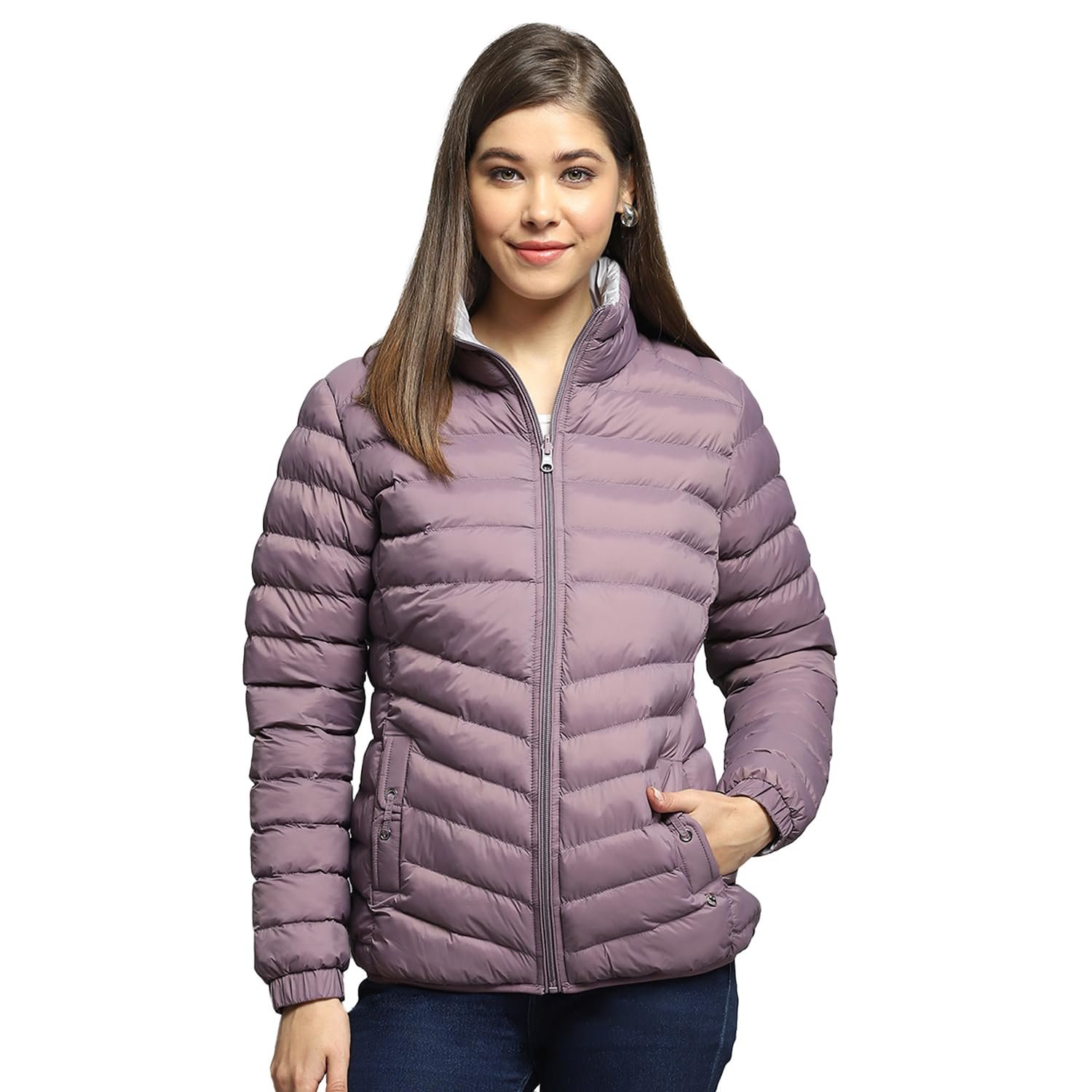 Monte Carlo Women's Reversible Winter Jacket | Stylish Regular Fit Quilted Puffer Coat | Full Sleeve Solid Zipper Closure Travel Jacket For Women's