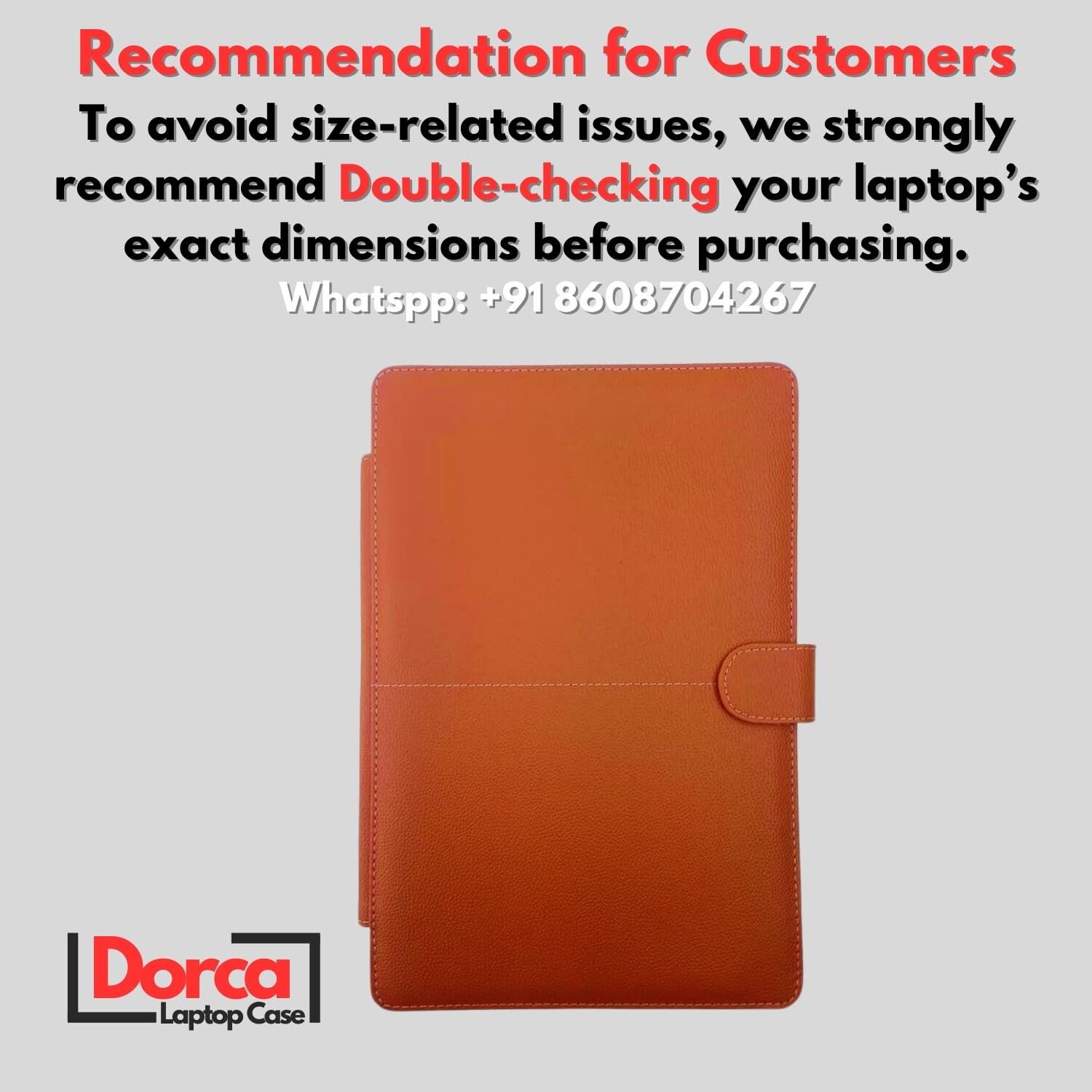 Dorca® Elegant Tan Leatherette Laptop Case Cover for Lenovo Yoga 6 13.3" WUXGA 2-in-1 300Nits 83B2007UIN - Image 3