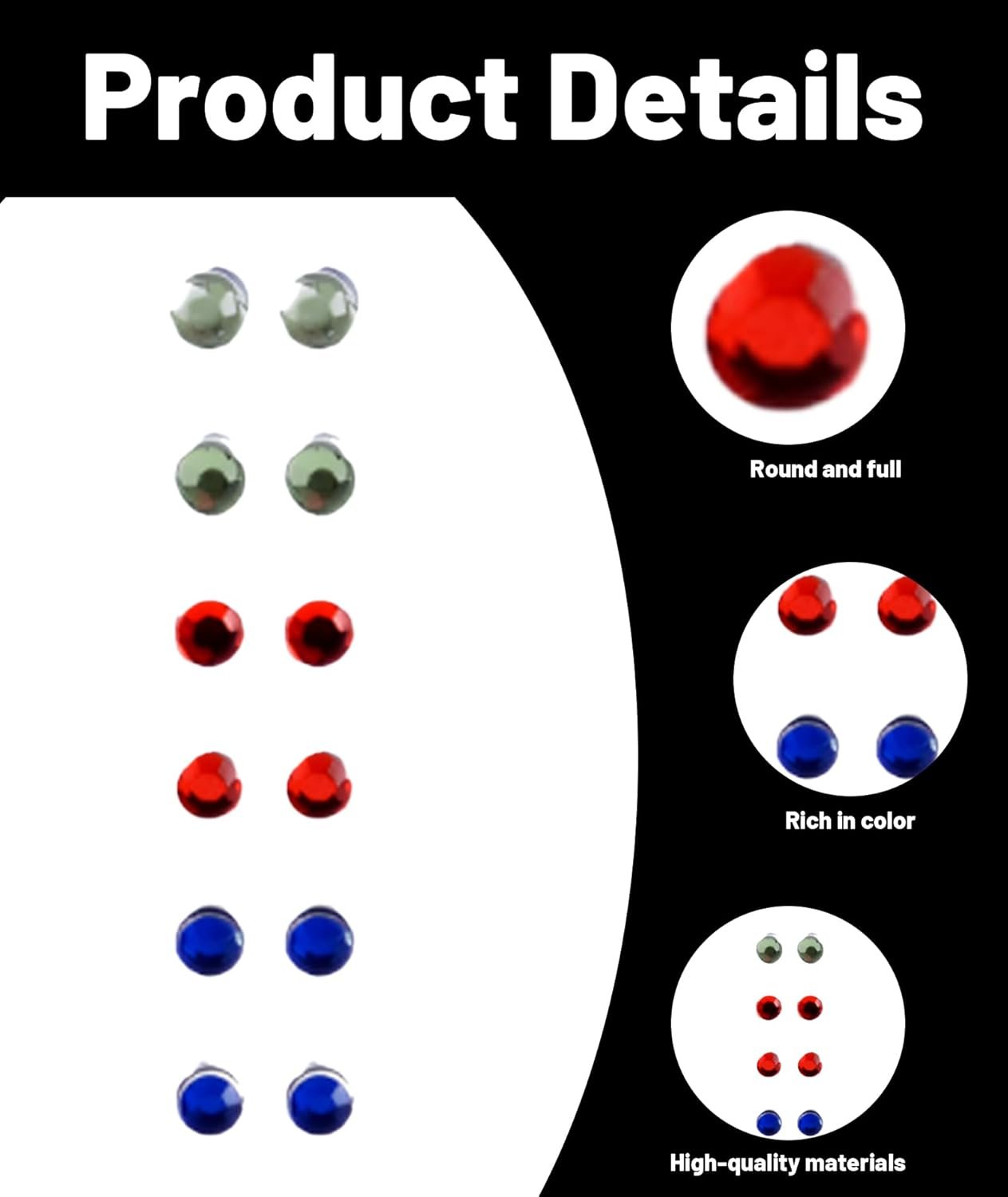 12Pcs Magnetic Nose Pin,Nose Ring Without Piercing,Small Size Ear Bone Studs for Women and Men,Fashion Jewelry for Parties - Image 2