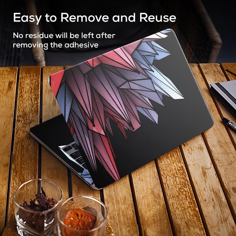 Design 15 Full Body Vinyl Laptop Skin/Sticker/Cover Upto 15.6 Inches Laptops Laminated-Removable-HD Quality Compatible for Hp-Dell-Sony-Lenovo-Asus etc.(15x10 Inches) - Image 3