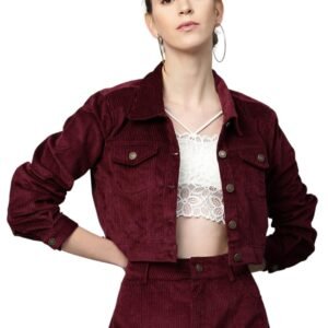 SASSAFRAS Women Corduroy Boxy Jacket