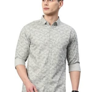 Majestic Man Custom Abstract Printed Pure Cotton Slim Fit Casual Shirt
