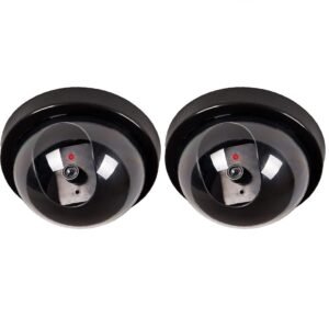 SMARTCAM® Dummy CCTV Dome Camera with Blinking Red LED Light for Home/Shop/Office/Lift Security Camera Fake Camera No Audio/No Video (1)