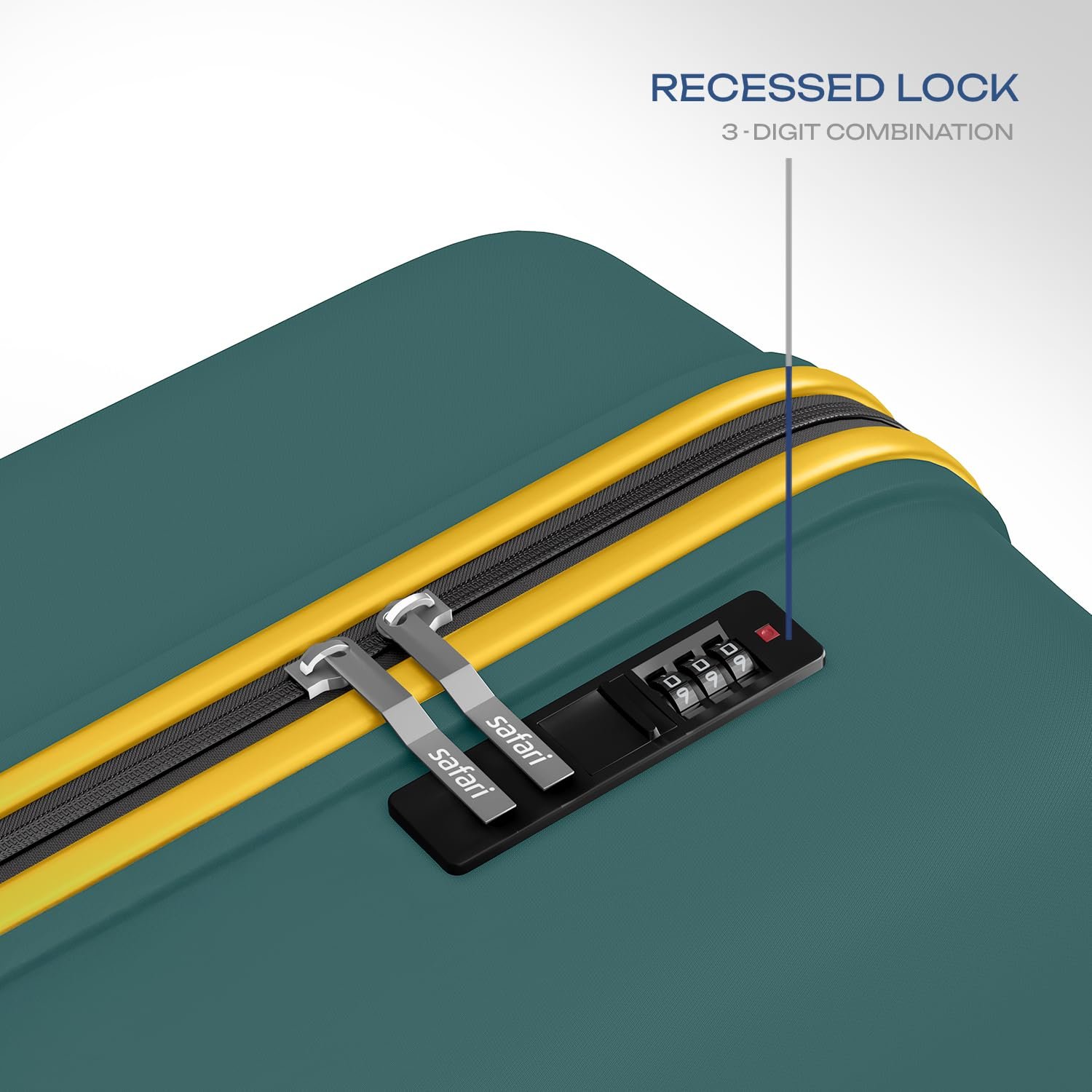 Safari Pentagon Neo 8 Wheels 55Cm Cabin Trolley Bag Hard Case Polypropylene, 360 Degree Wheeling Carry on Luggage, Travel Bag, Suitcase for Travel, Trolley Bags for Travel, Sage Green - Image 4