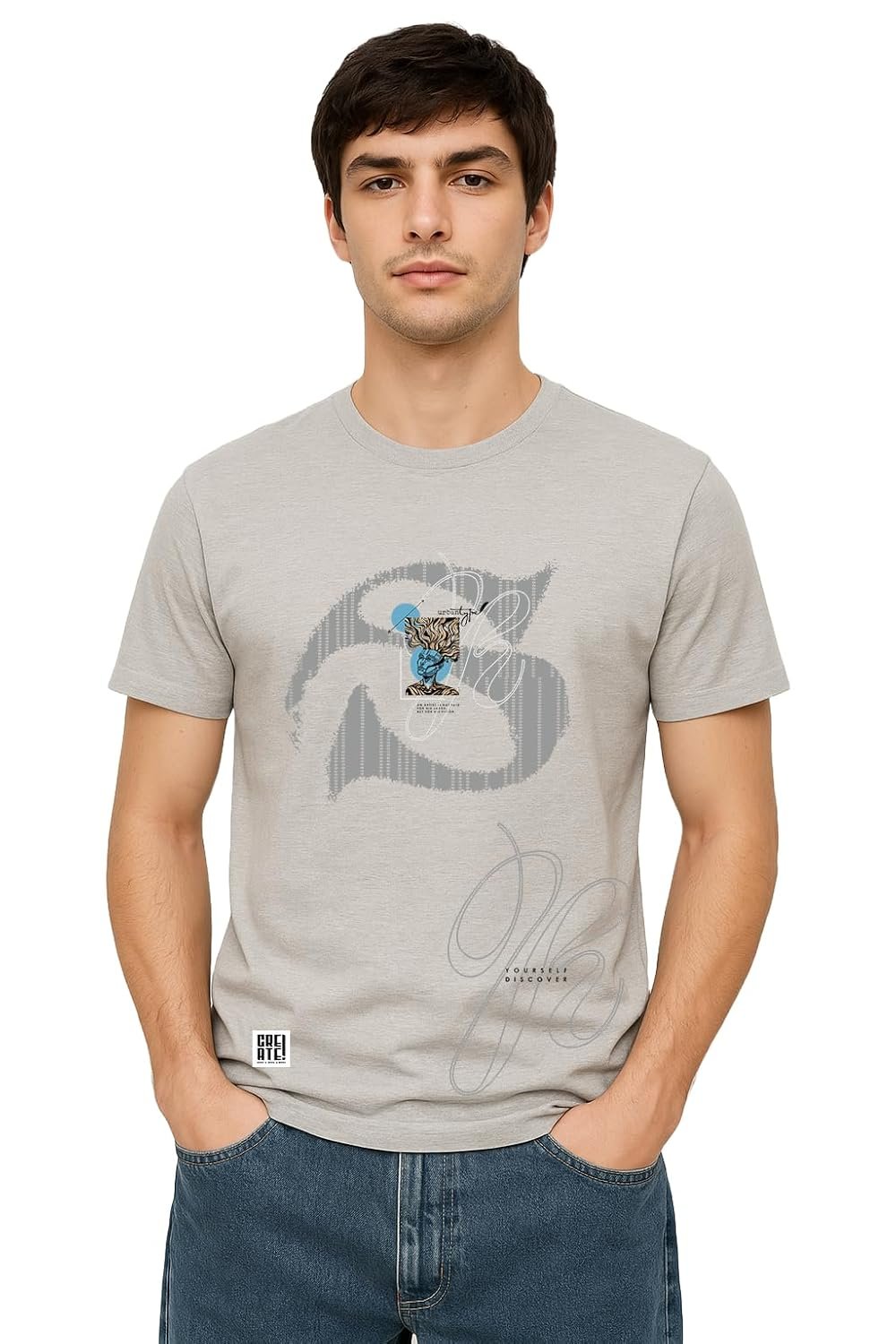 Men's 2025 Cotton Lycra Printed T-Shirt - Urban GenZ Fit