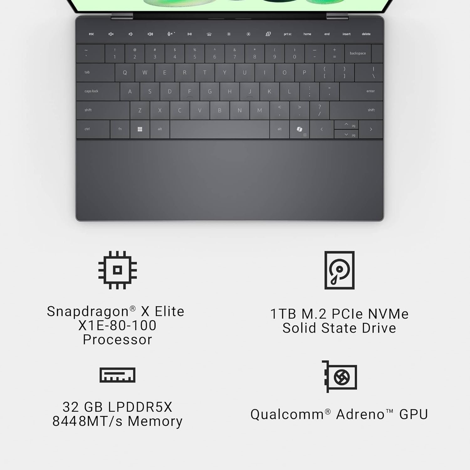 2025 Dell XPS 13 9345 Laptop, Copilot+ AI PC (13.4" FHD+ 120Hz, Qualcomm 12-Core Snapdragon X Elite, 32GB 8848MT/s RAM, 1TB SSD), Thin & Light, 27 Hours Battery Life, IR Webcam, Wi-Fi 7, Win 11 Pro - Image 2