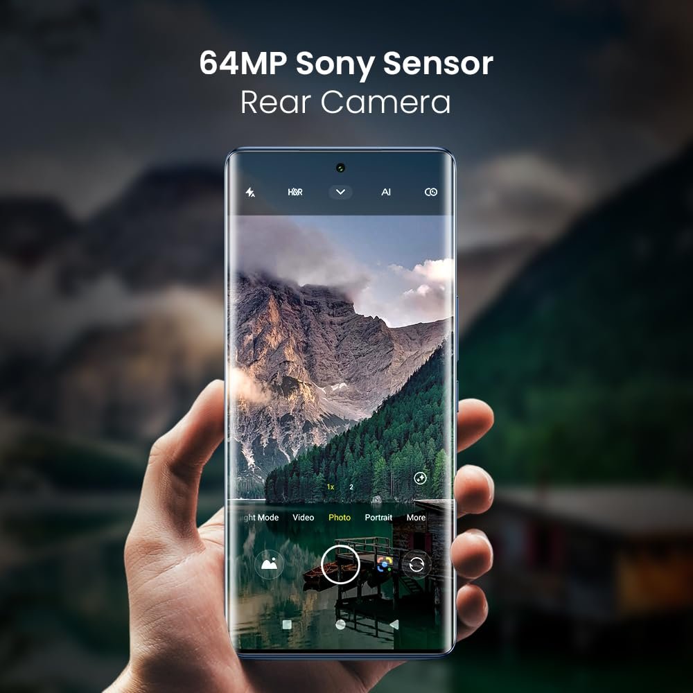 Lava Bold 5G (Sapphire Blue, 8GB RAM, 128GB Storage) | 3D Curved FHD+ AMOLED Display | Mediatek Dimensity 6300 Processor | IP64 Water Resistance | 64MP Rear Sensor | Supports All Indian 5G Bands - Image 4