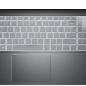 RAYA Silicone Keyboard Skin Cover for Dell Inspiron 15 ( 3520 3530 3535 ) Dell Vostro 15 ( 3510 3520 3525 3530 3535 ) & Dell Vostro 16 ( 5620 5630 5635 ) Laptops (Transparent)