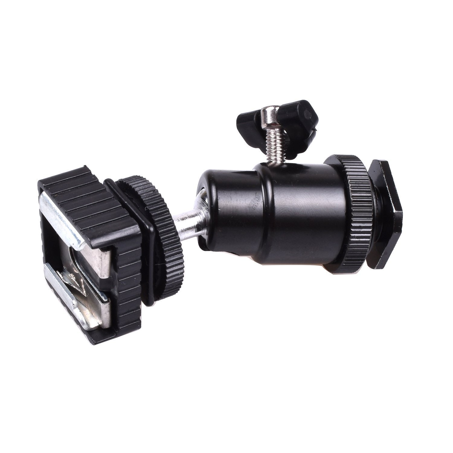 SHOPEE Branded Camera Tripod LED Light Flash Bracket Camera Holder Mount 1/4 Hot Shoe Adapter Cradle Ball Head ( with Cold Shoe) - Image 5
