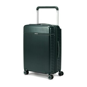 THE ASSEMBLY Hard-Sided Large Spinner Wheels Check-In Luggage – 110 Litres | Premium Polycarbonate Wide Handle Trolley Bag 75Cms With In-Built Tsa Lock & Noise-Free 8 Wheels -Rover (Green)
