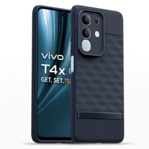 Outlouders Back Cover for Vivo T4X 5G/ IQOO Z10x 5G | Full Camera Protection | TPU Soft Flexible Shockproof Back Case (Blue)