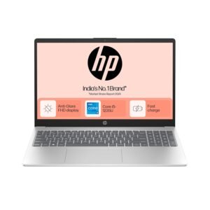 HP 15 Core i5 12th Gen (16GB RAM/512GB SSD/FHD/Windows 11/MS Office/Backlit Keyboard/15.6" (39.6cm)/Silver/1.59 kg) fd0111TU Laptop